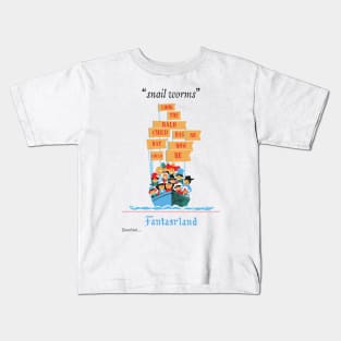 "Snail Worms" A Disnerland Parody! Kids T-Shirt